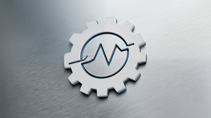 Interlocking metal gears and cogs representing industrial machinery and modern technology