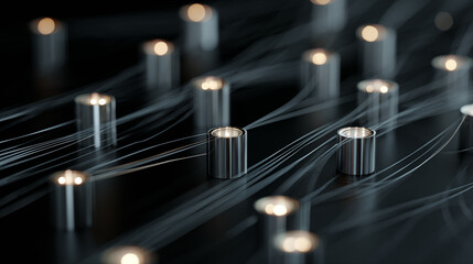 Abstract visualization of IT and technology network connections and data flow, representing modern digital infrastructure