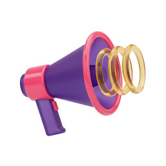 Purple Storefront with Pink Awningson transparent Background, 3D Rendering Icon