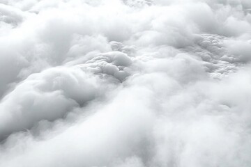 Atmospheric minimalistic close-up of rolling fog for tranquil environmental designs
