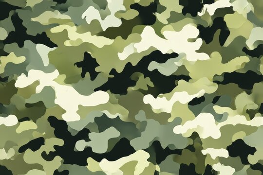 simple camouflage pattern vector in green, camo patterns, simplified flat camo patterns