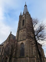 Historische Kirche im Zentrum von Emsdetten im M&uuml;nsterland