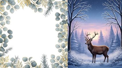 Luxurious, high-end design for a festive party invitation, thank you card, or seasonal business promotion.