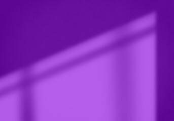 Organic drop shadow on a Purple wall, overlay effect for photo, mock-ups, posters, stationary, wall art, design presentation
