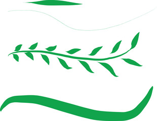 Laurel wreath vector set.
