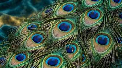 A very beautiful peacock feather