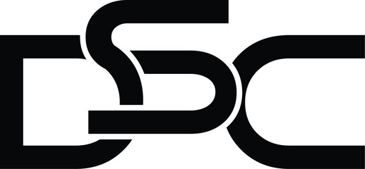 Letter DSC minimalist logo