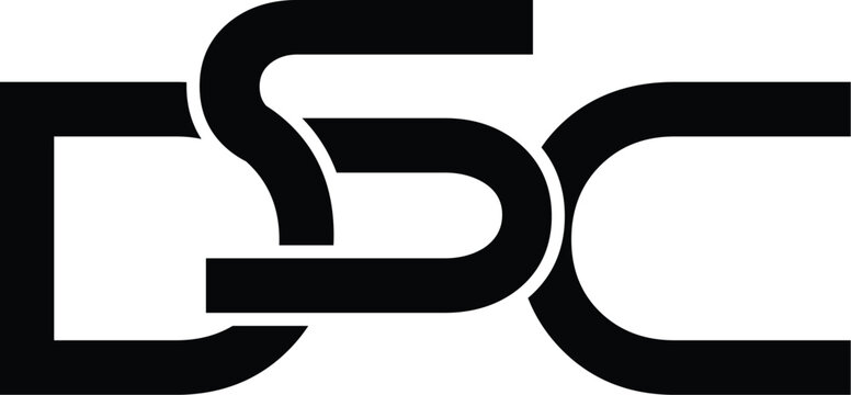 Letter DSC minimalist logo