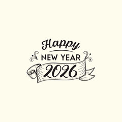 Happy New Year 2026 Confetti Burst