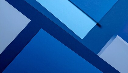 Abstract Blue Geometric Technology Background with Modern Diagonal Shapes
