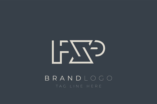 FXP abstract letter logo design. Modern Business Logo Design With Abstract Typography and Contemporary Style
