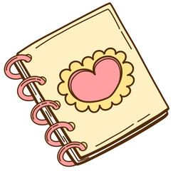 heart shaped notebook