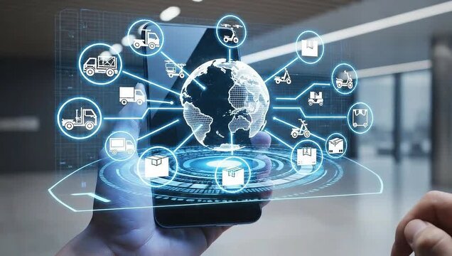 Goods delivery tracking icons show shipping, goods delivery routes, and logistics monitoring. Goods delivery tracking ensures timely goods delivery, secure handling, and accurate tracking. Gist 