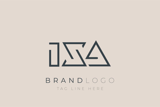 IXA abstract letter logo design. Modern Business Logo Design With Abstract Typography and Contemporary Style
