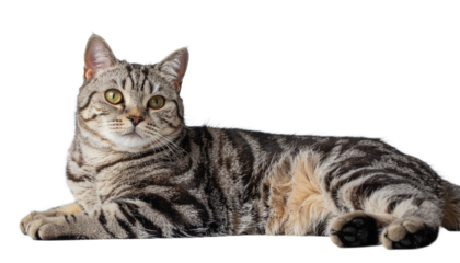 British Shorthair Cat Lying Down