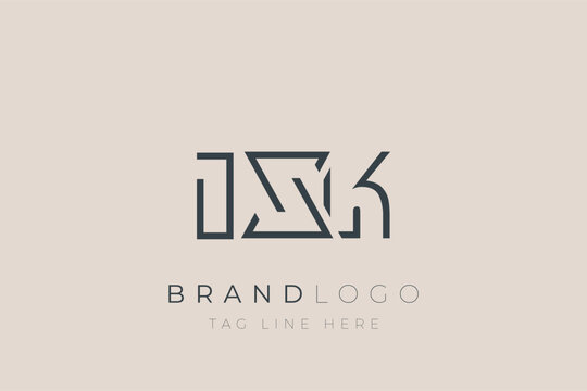 IXK abstract letter logo design. Modern Business Logo Design With Abstract Typography and Contemporary Style
