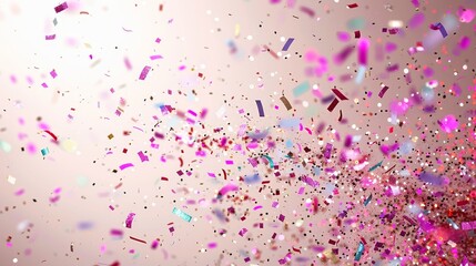 New year financial planning background with geometric shapes and subtle glitter accents