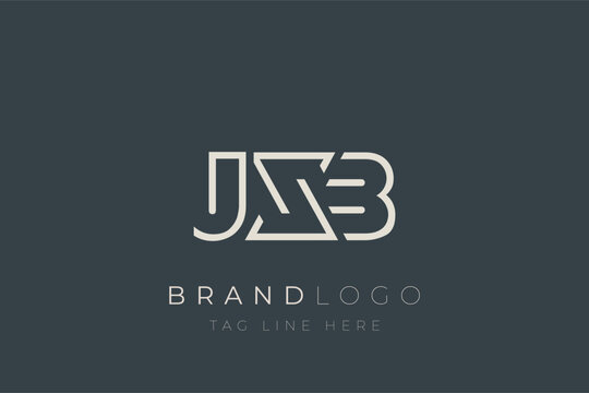JXB abstract letter logo design. Modern Business Logo Design With Abstract Typography and Contemporary Style