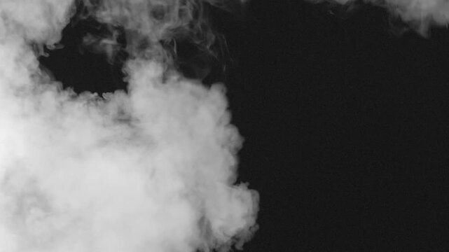 Smoke Flow Fills the Bblack Screen. A swirling stream of white smoke gradually fills the black background. Great for creating creative transitions between plots