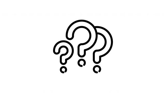 question mark animation icon