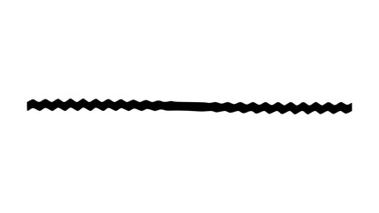 A horizontal, dark grey, jagged line against a transparent background, representing a divider or separator element