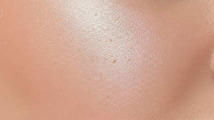 Fototapeta premium Close-up of smooth radiant skin texture for beauty and skincare concepts