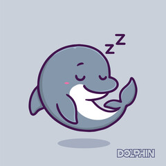 cute Sleepy dolphin dolphin, sleeping dolphin, cartoon dolphin, cute dolphin, baby dolphin, illustration, vector, mascot, kawaii, animal, marine animal, sea life, ocean, aquatic, wildlife, sleepy, res