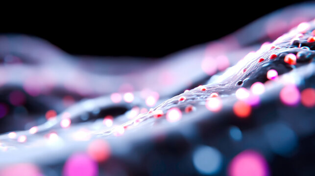 Abstract Digital Background Glowing Grey Plexus - Powered by Adobe