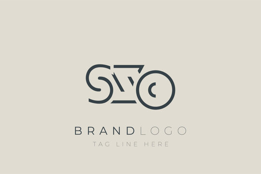 SXO abstract letter logo design. Modern Business Logo Design With Abstract Typography and Contemporary Style