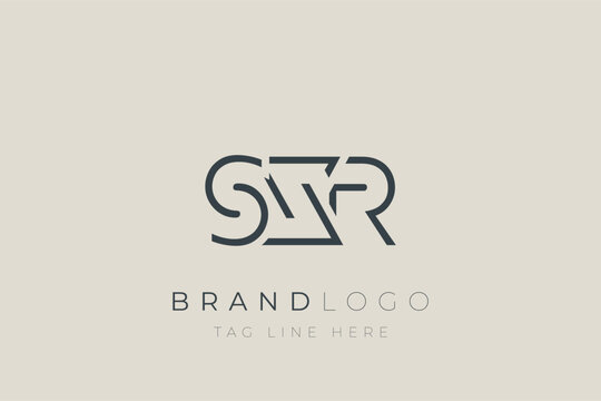 SXR abstract letter logo design. Modern Business Logo Design With Abstract Typography and Contemporary Style