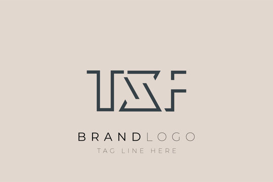 TXF abstract letter logo design. Modern Business Logo Design With Abstract Typography and Contemporary Style