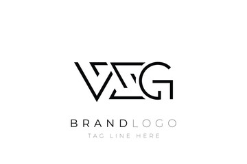 VXG abstract letter logo design. Modern Business Logo Design With Abstract Typography and Contemporary Style