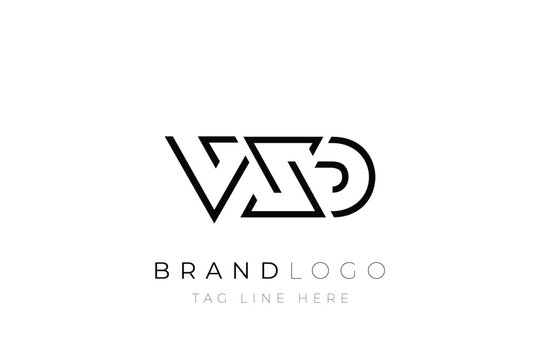 VXD abstract letter logo design. Modern Business Logo Design With Abstract Typography and Contemporary Style