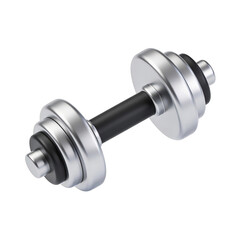Professional Dumbbell Isolated on White Background for Fitness and Strength Training