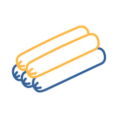 Bundle of Sausages Minimalistic Flat Icon