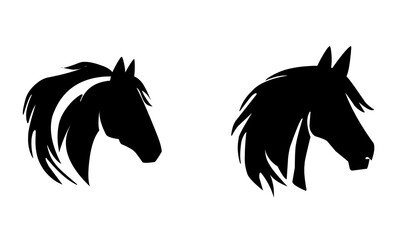horse head silhouette icon