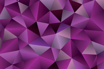 Obraz premium Polygonal rainbow mosaic background. Abstract low poly vector illustration. Triangular pattern in halftone style. Template geometric business design with triangle for poster, banner, card, flyer.