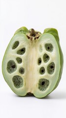 cherimoya isolated on white background