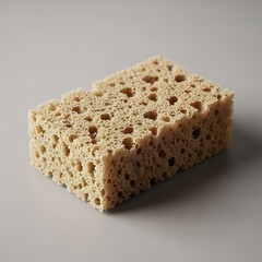 Porous texture of a cleaning sponge with an open cellular structure