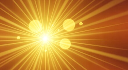 Radiant gold spotlight effect for warm backgrounds and presentations