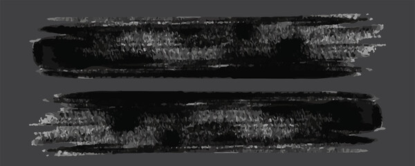 Grunge black splash dirty stroke. Advertisement graphic element, isolated textured brush stroke