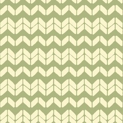 Seamless geometric chevron pattern in green tones