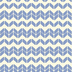 Seamless geometric chevron pattern in blue tones
