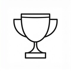 Monochrome Trophy Success and Winner Icon