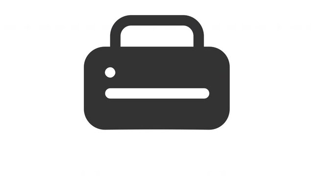 Animated print icon