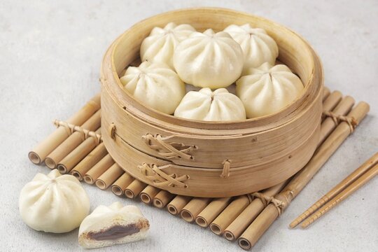 Baozi or Pao or Bao or Bakpao in Indonesian is an Asian steamed bun in various Chinese cuisines