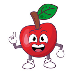 Joyful Fruit Character Sticker