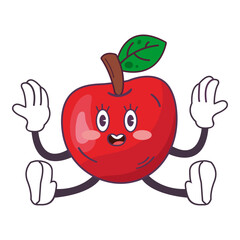 Angry Cherry Character Sticker
