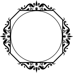 Ornamental Circular Classic Frame
