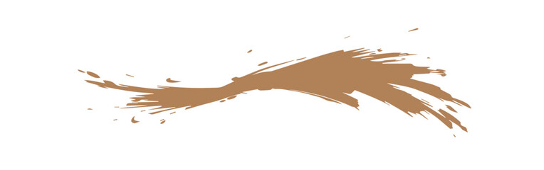 Abstract golden paint smear collection